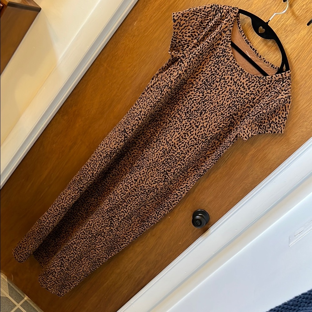Daily Ritual Leopard Print Maxi Dress S